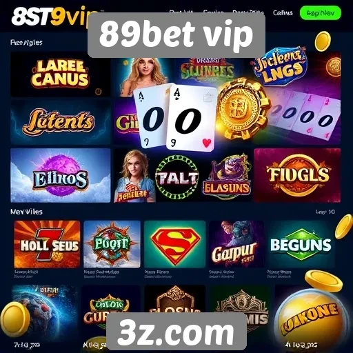 Visão geral dos jogos disponíveis no 89bet vip